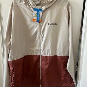 Columbia Two-Tone Hooded Windbreaker